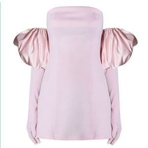 MISCREANTS BABY PINK CUPID DRESS, GLOVES & PINK PUFFS